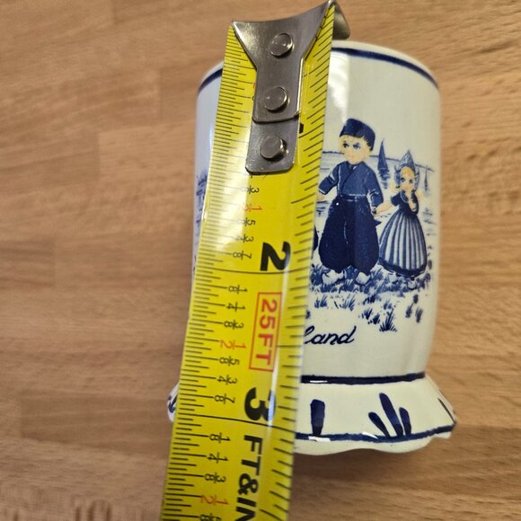Vintage Blue Delft Made in Holland Handpainted Small Posy Vase Cup - Picture 8 of 8